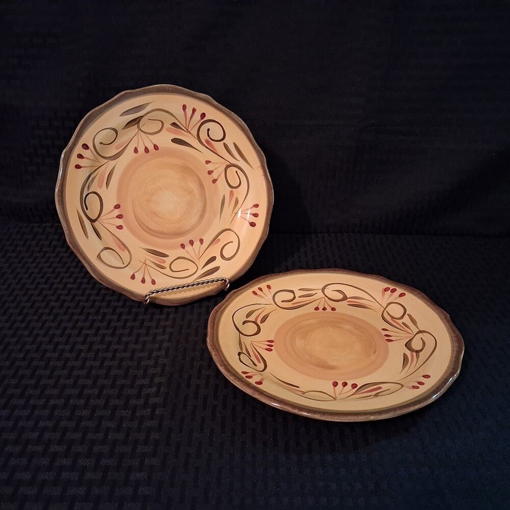Home Trends Italian Villa Salad Plate Set of 2